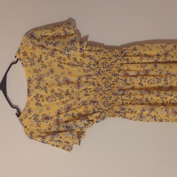 Max studio yellow floral dress - Picture 5 of 7
